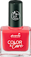 Körömlakk Color & Care,  50 Coral Red alverde NATURKOSMETIK