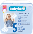 PREMIUM pelene junior, veličina 5 (10-16 kg) babylove