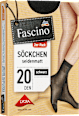 Söckchen seidenmatt schwarz Gr. 39-42, 20 DEN Fascino