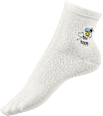 Socken mit Bienen-Stickerei weiß Gr. 39-42 Fascino