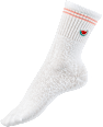 Socken mit Melonen-Stickerei weiß Gr. 35-38 Fascino