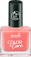 Lac unghii Color&Care Nr. 80 Peach Coral alverde NATURKOSMETIK