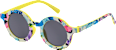 Sonnenbrille Junior gelb mit Blumen SUNDANCE
