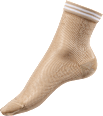 Socken mit Netz-Optik beige Gr. 35-38 Fascino