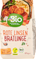 Vegetarisches Hack Rote Linsen Bratlinge dmBio