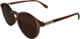 Sonnenbrille Erwachsene transparent braun mit braun getönten Scheiben SUNDANCE