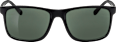 Sonnenbrille Erwachsene schwarz mit eckigen Scheiben SUNDANCE
