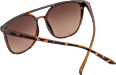 Sonnenbrille Erwachsene Demi-Muster mit braun getönten Scheiben SUNDANCE