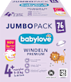 PREMIUM pelene JUMBOPACK, maxiplus veličina 4+ (9-15 kg), 2x38kom babylove