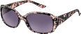 Sonnenbrille Erwachsene schwarz mit gemustertem Rahmen SUNDANCE