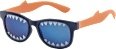 Sonnenbrille Kids mit Haifisch-Detail an den Bügeln und Scheiben SUNDANCE