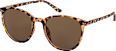 Sonnenbrille Erwachsene mit Demi-Muster und braun getönten Scheiben SUNDANCE