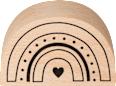 Profissimo Holzstempel Regenbogen Profissimo