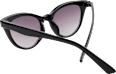 Sonnenbrille Erwachsene schwarz Cat-Eye Form mit leicht getönten Scheiben SUNDANCE