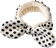 Abschminkband Schleife schwarz-weiß ebelin