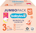 Plienky Premium - veľ. 3 midi (4-9 kg) Jumbo Pack babylove