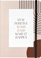 Foto Notizbuch Stay Positive Paradies