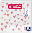 Servietten "Lovely Hearts" (33x33 cm) Profissimo