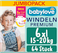 Plienky Premium - veľ. 6 xl (15-20 kg) Jumbo Pack babylove