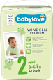 Pieluszki Premium rozmiar 2, mini, 3-6 kg babylove