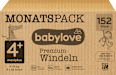 Windeln Premium Gr. 4+ Maxi Plus (9-15 kg), Monatspack babylove