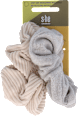Scrunchi-Set beige, grau s-he stylecollection