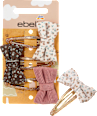 Haarclips Schleifen mit Glitzer ebelin