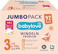 JUMBOPACK Premium pelene veličina 3 midi (4-9 kg), 2x46kom babylove