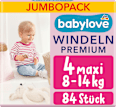 Windeln Premium Gr. 4 Maxi (8-14 kg), Jumbo Pack babylove
