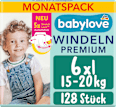 Plienky Premium - veľ. 6 xl (15-20 kg) Monats Pack babylove