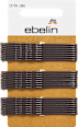Haarklemmen extra lang, schwarz/braun/goldfarben ebelin