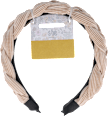 Haarreif beige geflochten s-he stylecollection