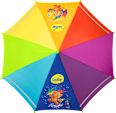 Kinderschirm mit Reflektor, Regenbogen SauBär