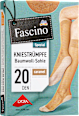 Kniestrümpfe mit Baumwoll-Sohle caramel Gr. 35-38, 20 DEN Fascino