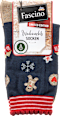 Socken XMAS mit Weihnachts-Muster blau Gr. 35-38 Fascino