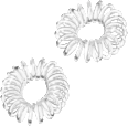 Haargummi Spirale, mini ebelin