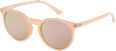 Sonnenbrille Erwachsene hellrosa Gestell, runde, verspiegelte Gläser SUNDANCE