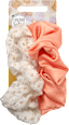 Scrunchies Spitze, weiß/koralle Langhaarmädchen