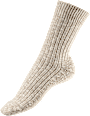 Socken in Mouliné-Optik beige Gr. 39-42 Fascino