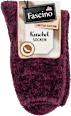 Kuschelsocken mit Chenille-Garn lila Gr. 35-38 Fascino