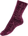 Kuschelsocken mit Chenille-Garn lila Gr. 39-42 Fascino