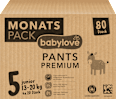 Premium hlačne plenice 5 junior (10-16 kg) - mesečno pakiranje babylove