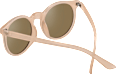 Sonnenbrille Erwachsene hellrosa Gestell, runde, verspiegelte Gläser SUNDANCE