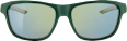 Sonnenbrille Erwachsene grünes Metallic-Gestell, verspiegelte Gläser SUNDANCE