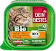Nassfutter Katze Bio reich an Huhn mit Pute, Karotte & Rapsöl Dein Bestes