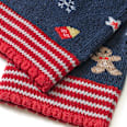 Leggings mit Weihnachts-Muster, blau, Gr. 98/104 PUSBLU