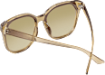 Sonnenbrille Damen hellbraun transparent SUNDANCE