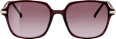 Sonnenbrille Damen dunkelrot transparent mit goldenen Details SUNDANCE
