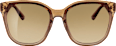 Sonnenbrille Damen hellbraun transparent SUNDANCE