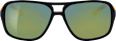 Sonnenbrille Junior schwarz mit orangen Bügeln SUNDANCE